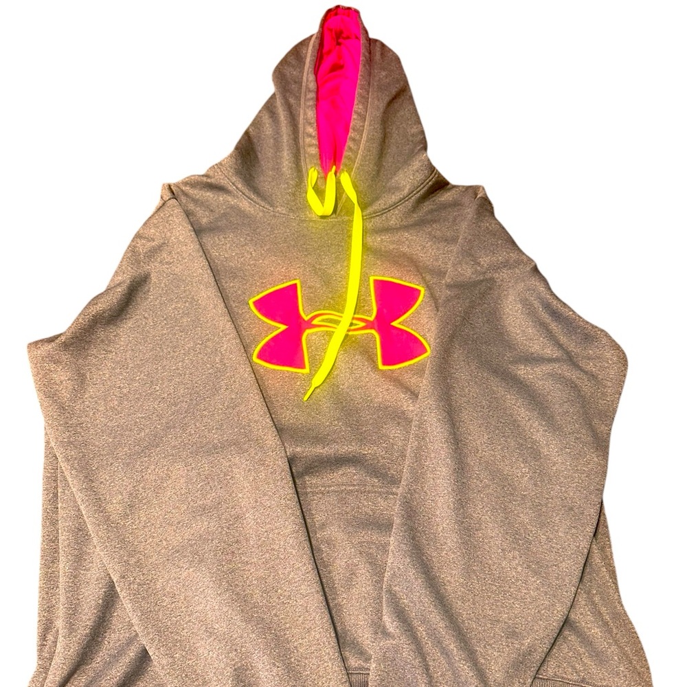 Under armor neon slim fit hoodie